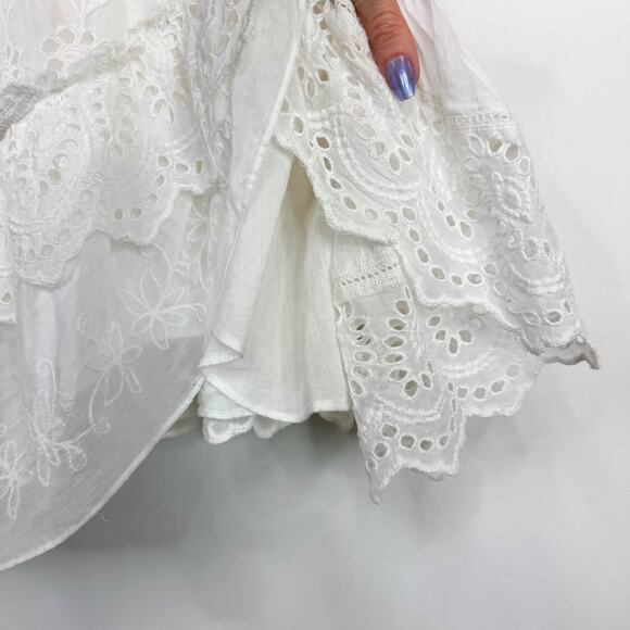 NWT LOVESHACKFANCY Olani Dress Ivory cottagecore sundress coquette 3064 - Picture 7 of 12